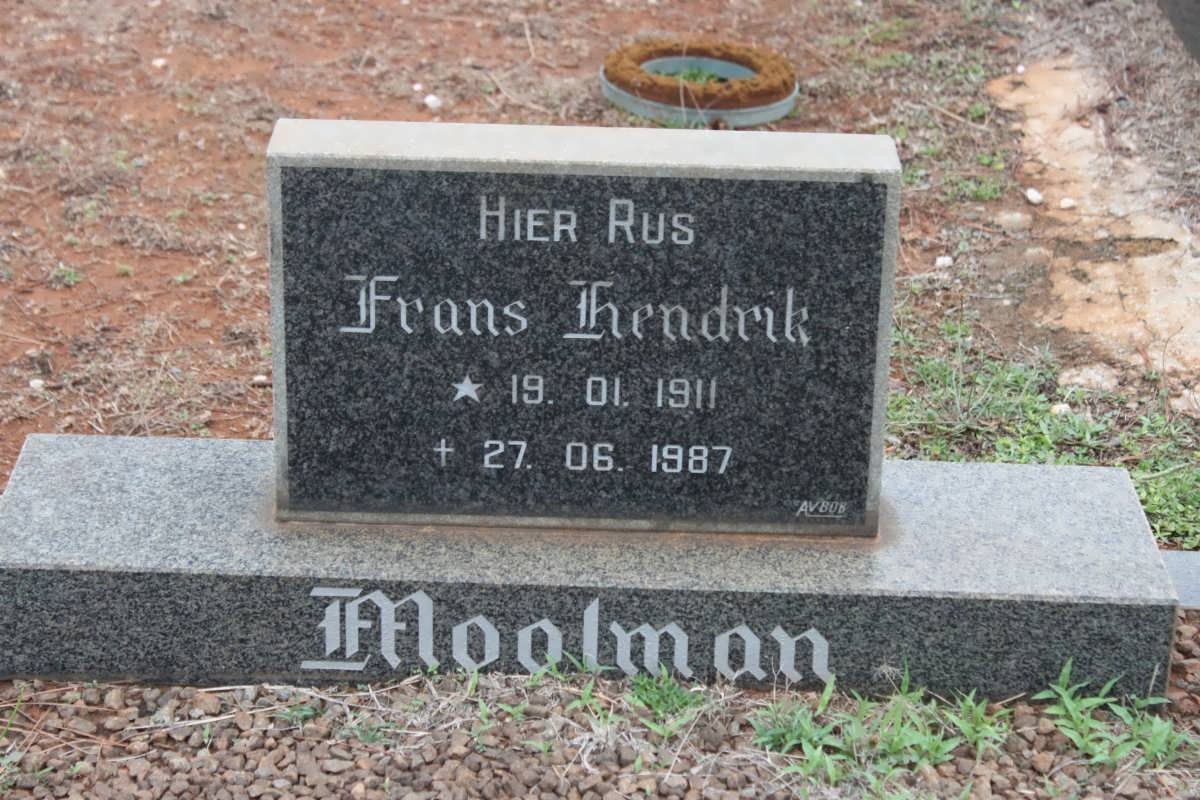 MOOLMAN Frans Hendrik 1911-1987