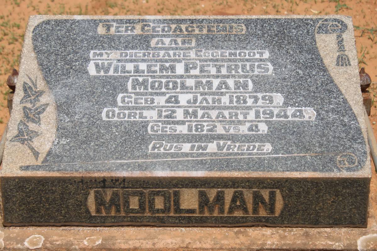 MOOLMAN Willem Petrus 1879-1944