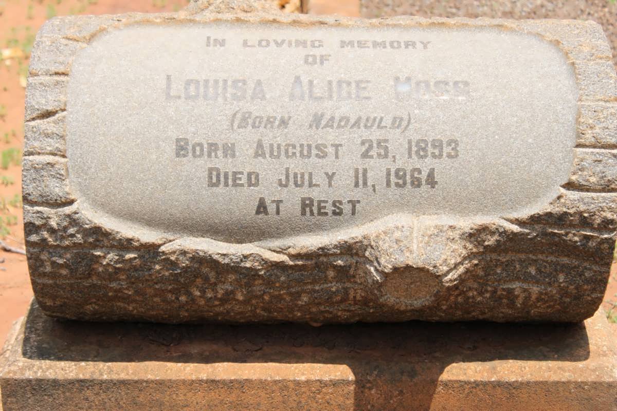 MOSS Louisa Alice nee NADAULD 1893-1964