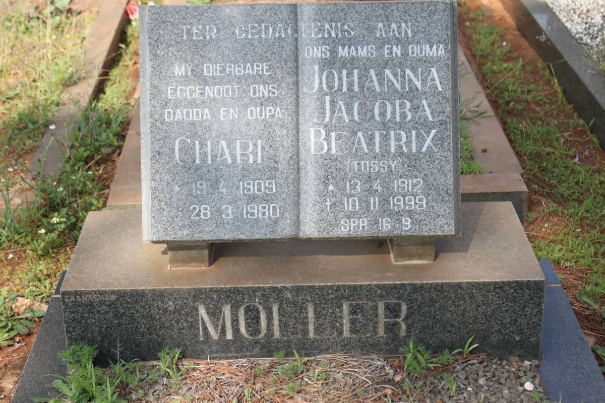MÖLLER Charl 1909-1980 &amp; Johanna Jacoba Beatrix 1912-1999