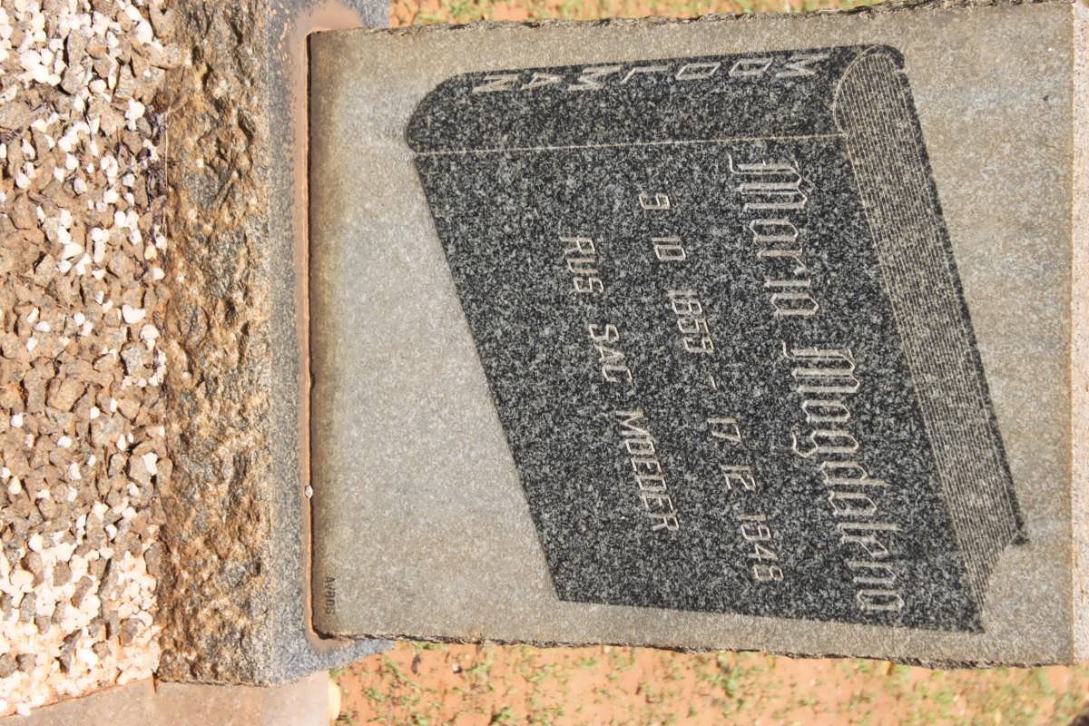 MOOLMAN Maria Magdalena 1859-1948