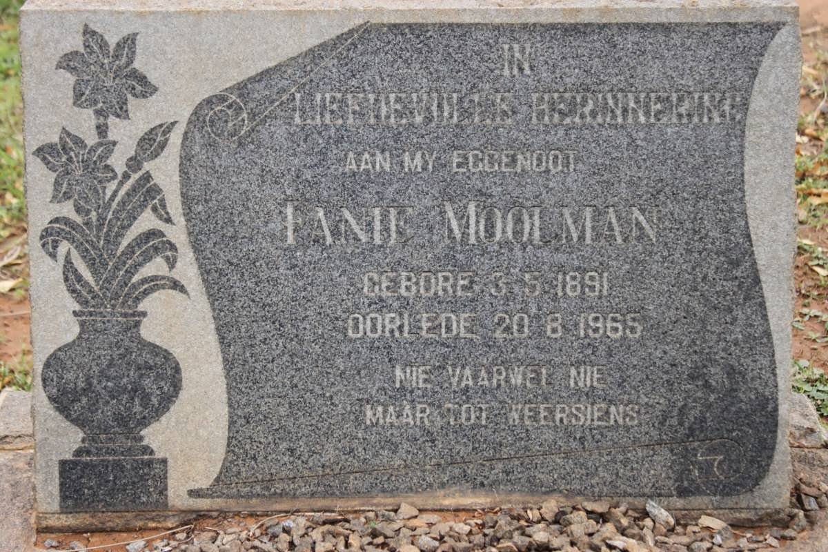 MOOLMAN Fanie 1891-1965