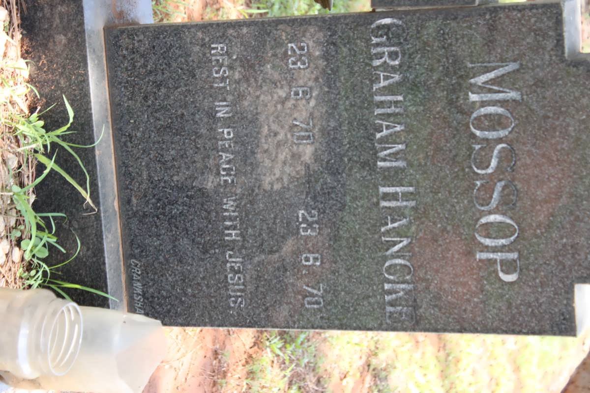 MOSSOP Graham Hancke 1970-1970