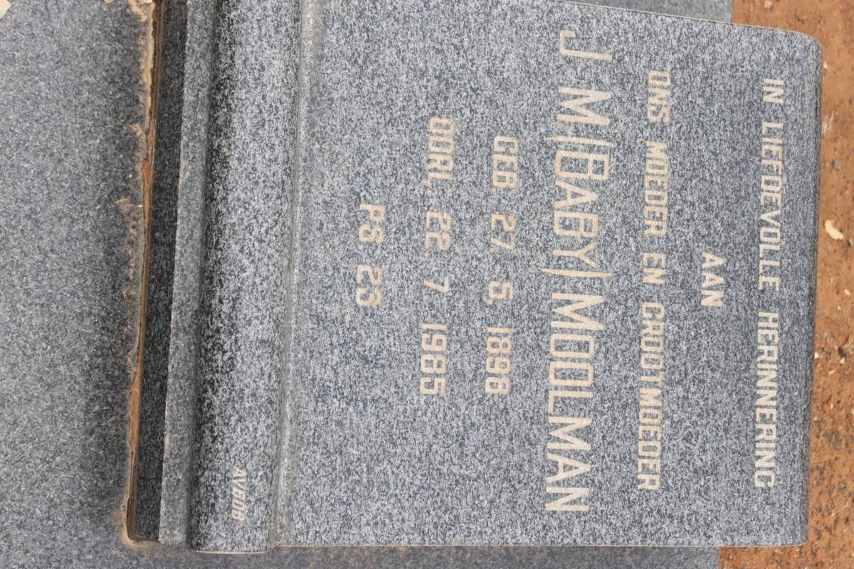 MOOLMAN J.M. 1898-1985