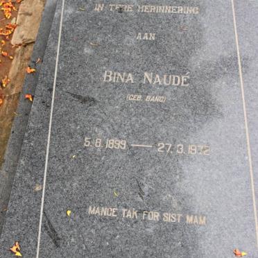 NAUDE Bina nee BANG 1899-1972