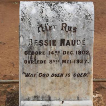 NAUDE Bessie 1902-1927