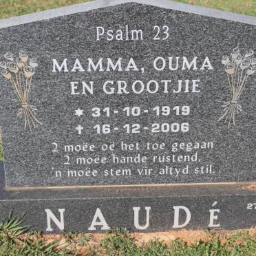 NAUDE Mamma 1919-2006