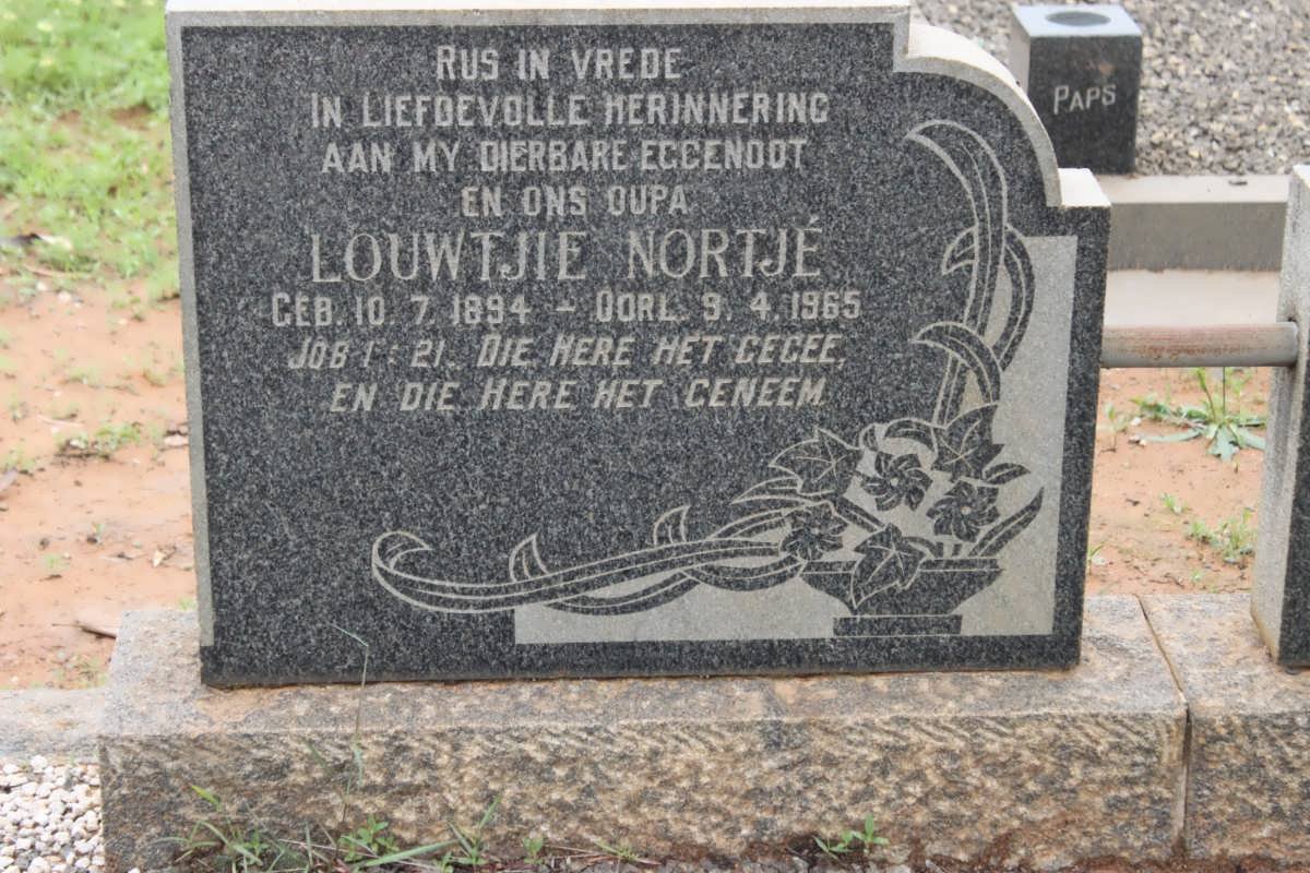 NORTJÉ Louwtjie 1894-1965