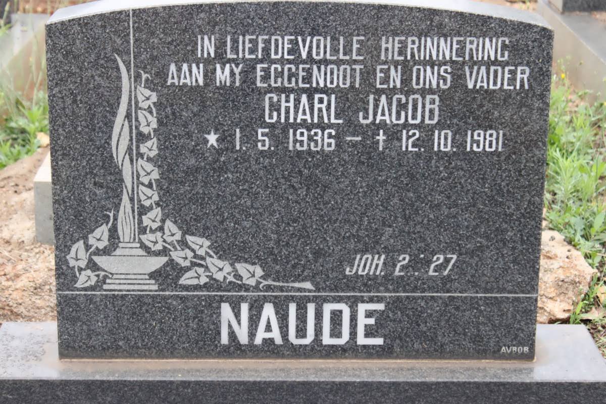 NAUDE Charl Jacob 1936-1981