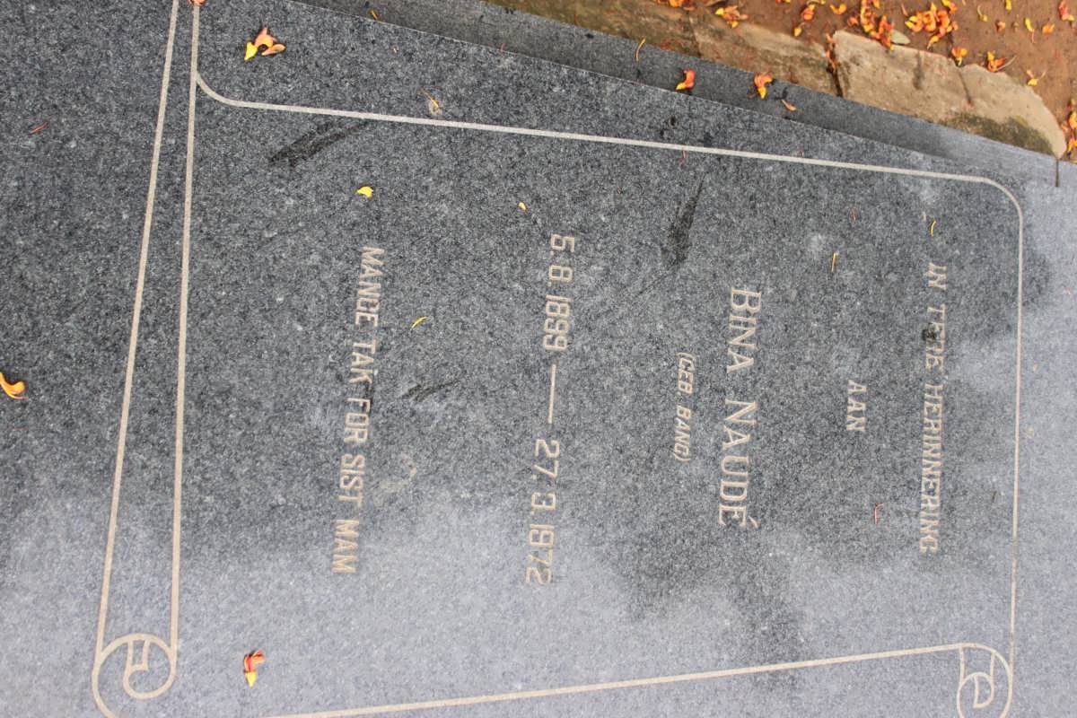 NAUDÉ Bina nee BANG 1899-1972