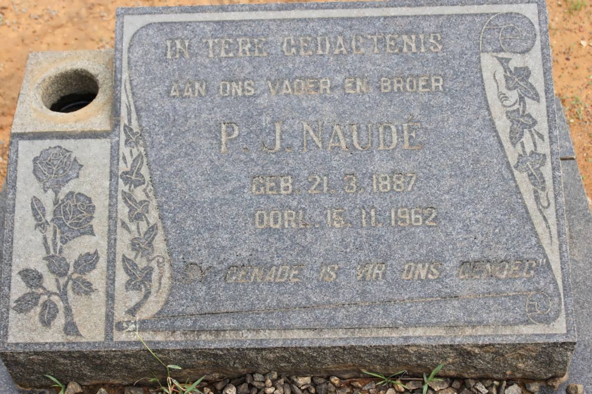 NAUDE P.J. 1887-1962