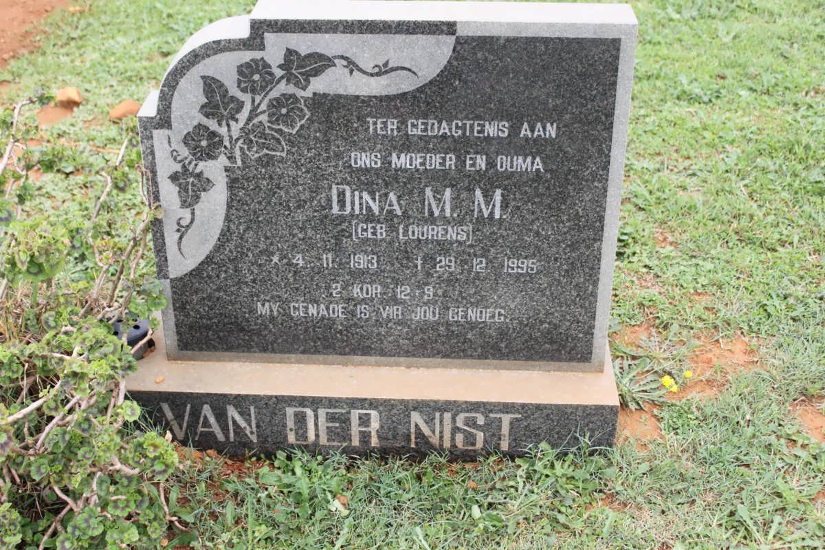 NIST Dina M.M., van der nee LOURENS 1913-1995