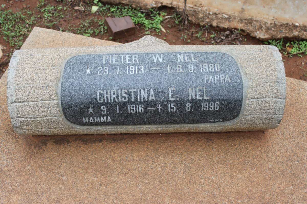 NEL Pieter W. 1913-1980 &amp; Christina E. 1916-1996