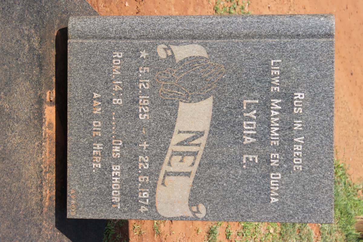 NEL Lydia E. 1925-1974