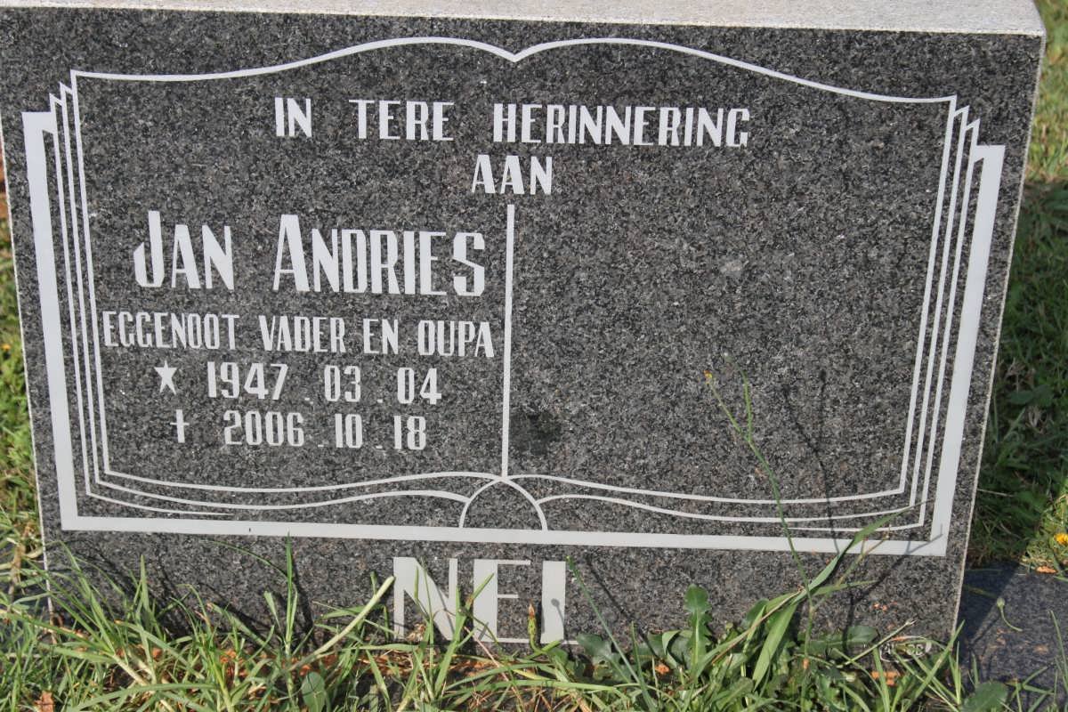 NEL Jan Andries 1947-2006