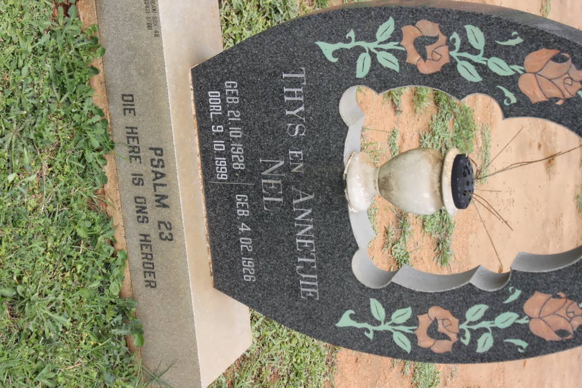 NEL Thys 1928-1999 &amp; Annetjie 1926-