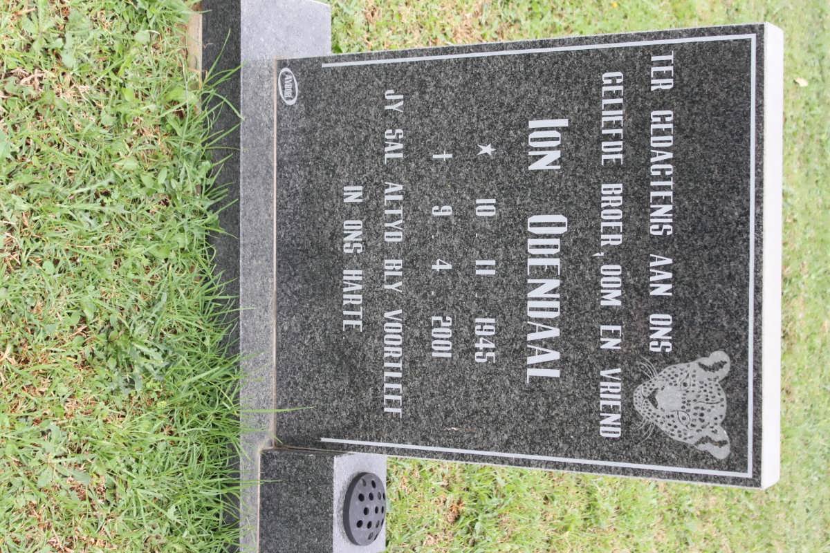 ODENDAAL Ion 1945-2001