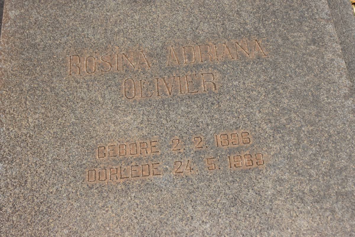 OLIVIER Rosina Adriana 1896-1969