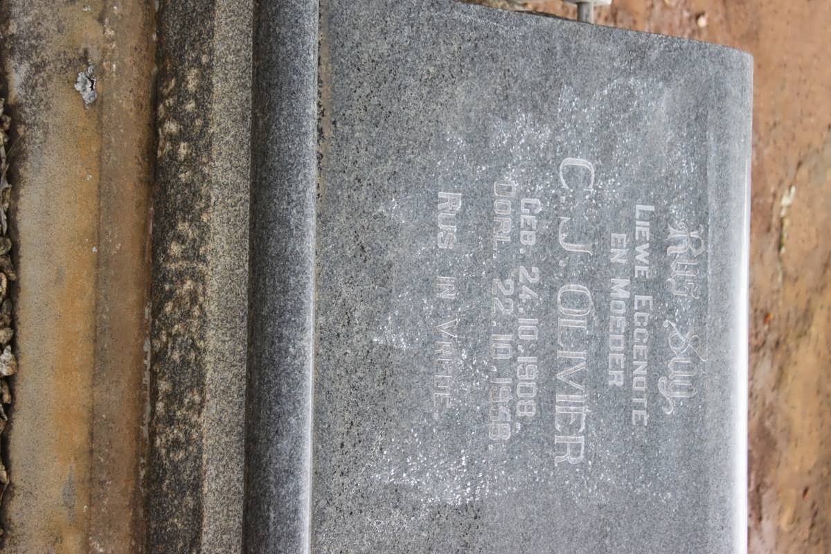 OLIVIER C.J. 1908-1958