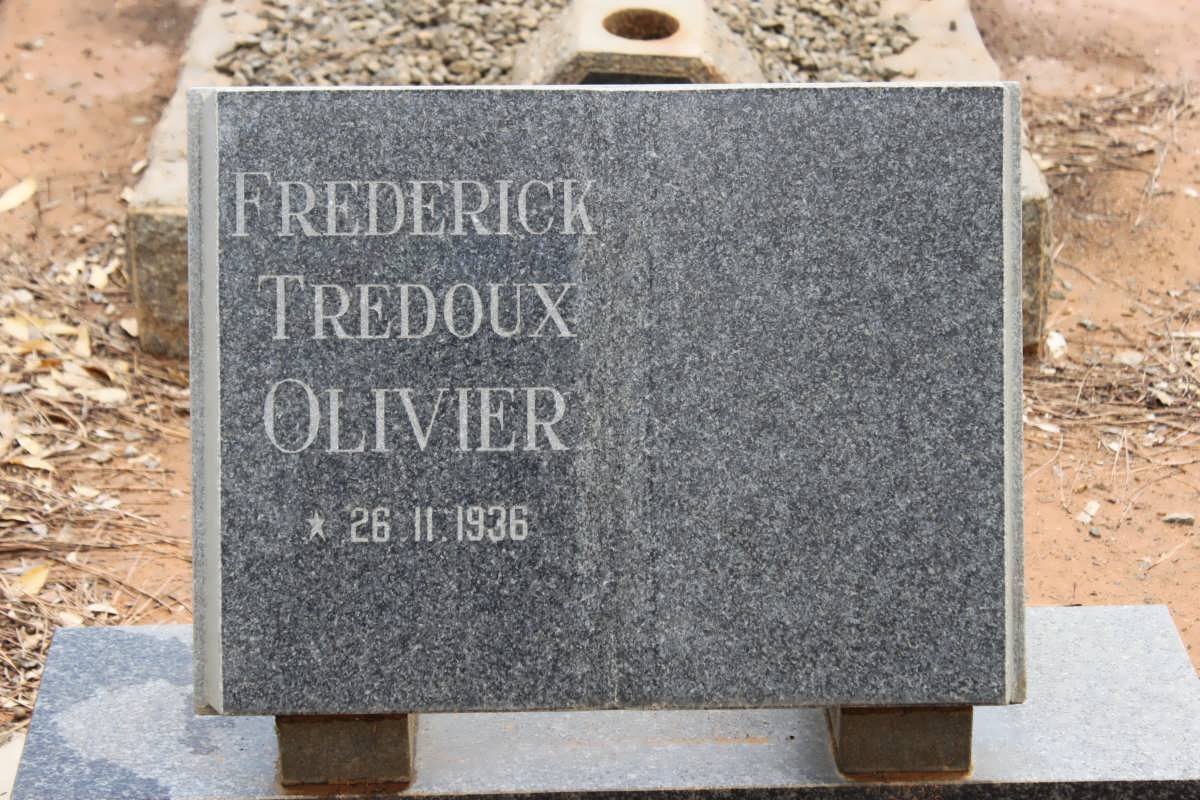 OLIVIER Frederick Tredoux 1936-
