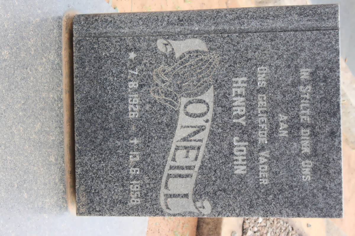 O'NEILL Henry John 1926-1958