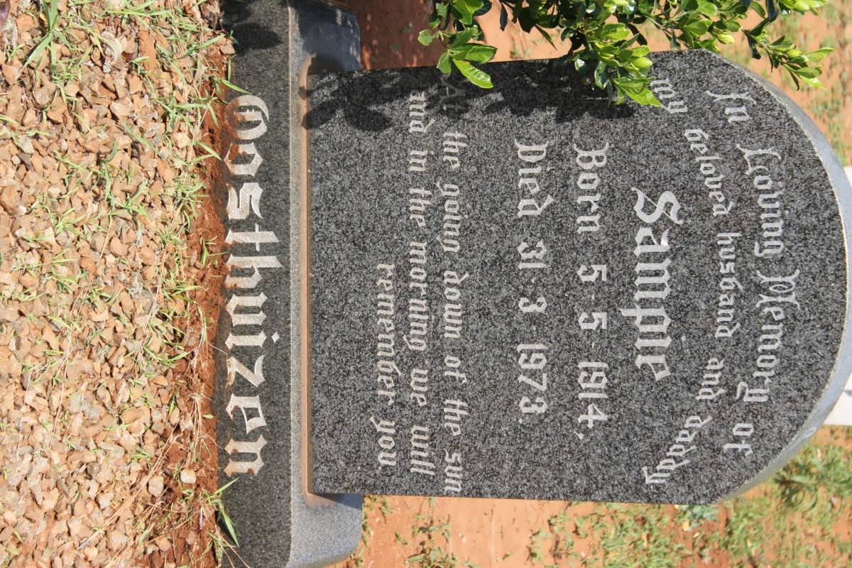 OOSTHUIZEN Sampie 1914-1973