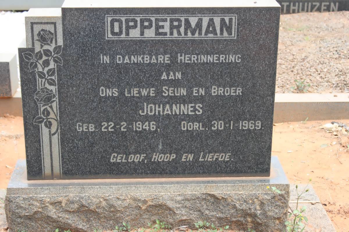 OPPERMAN Johannes 1946-1969