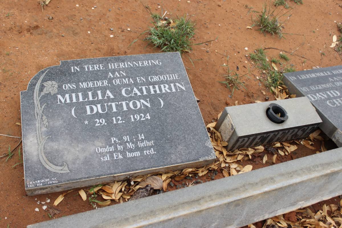 PIETERSE Millia Cathrin nee DUTTON 1924-