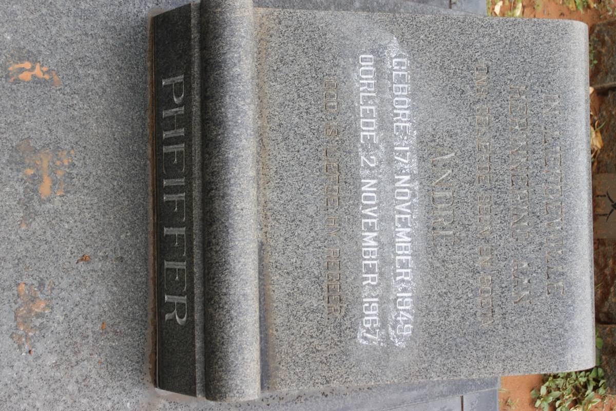 PHEIFFER Andre 1949-1967