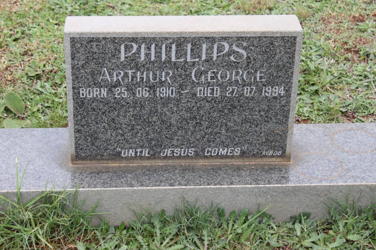PHILLIPS Arthur George 1910-1994