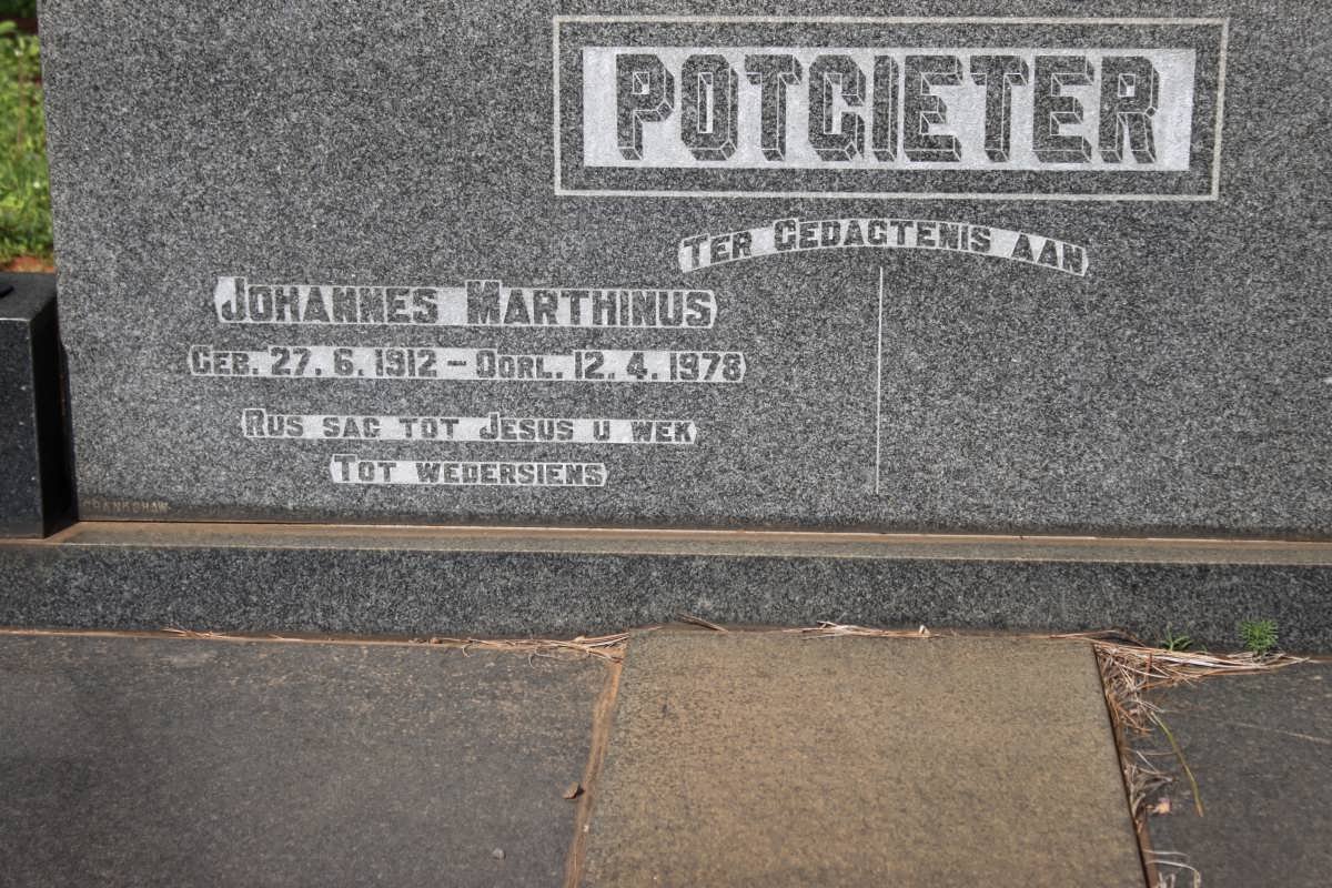 POTGIETER Johannes Marthinus 1912-1978