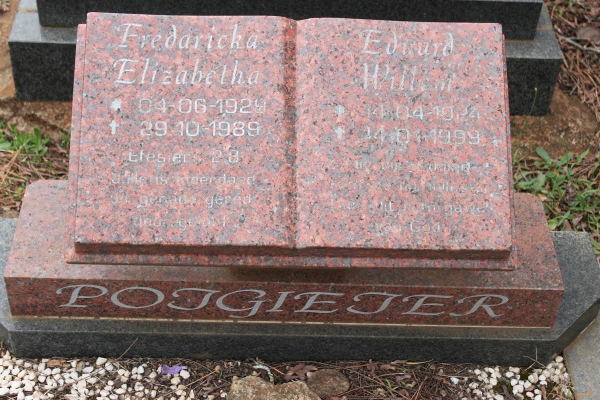 POTGIETER Edward Willem 1924-1999 &amp; Fredaricka Elizabetha 1929-1989