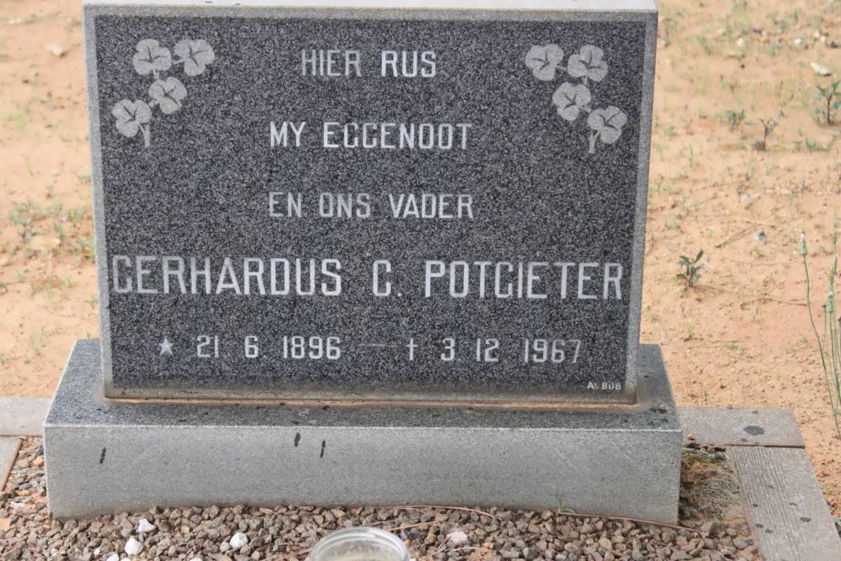 POTGIETER Gerhardus C. 1896-1967