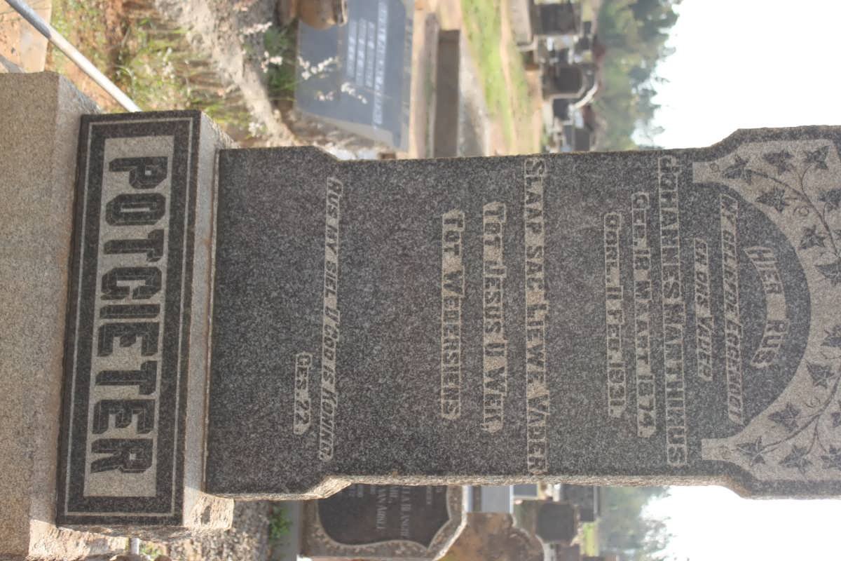 POTGIETER Johannes Marthinus 1874-1931