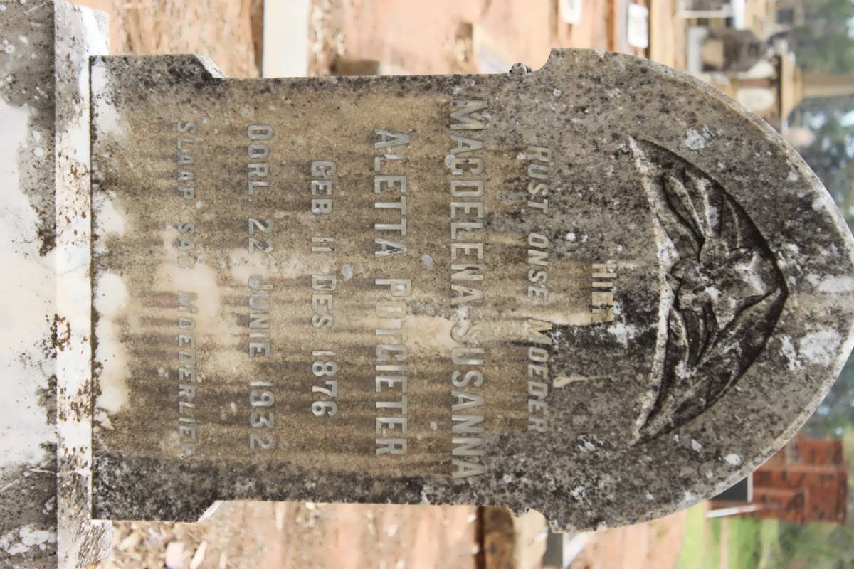 POTGIETER Magdelena Susanna Aletta 1876-1932