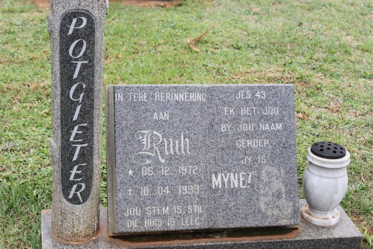POTGIETER Ruih 1972-1993