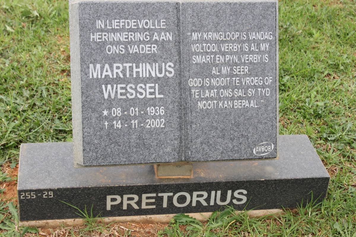 PRETORIUS Marthinus Wessel 1936-2002