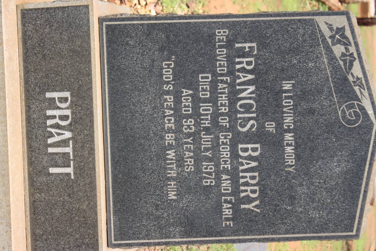 PRATT Francis Barry -1976