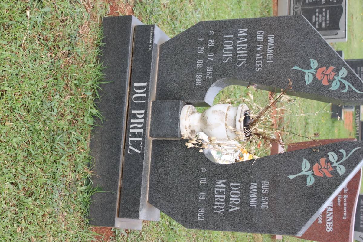 PREEZ Marius Louis, du 1962-1998 &amp; Dora Merry 1963-