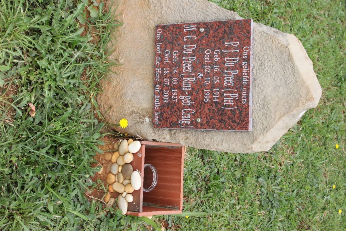 PREEZ P.J., du 1914-1995 &amp; M.C. CRAIG 1927-2009
