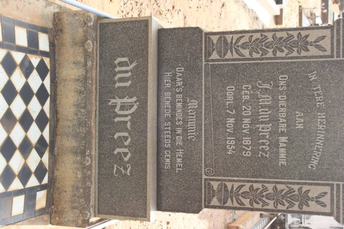 PREEZ J.M., du 1879-1954