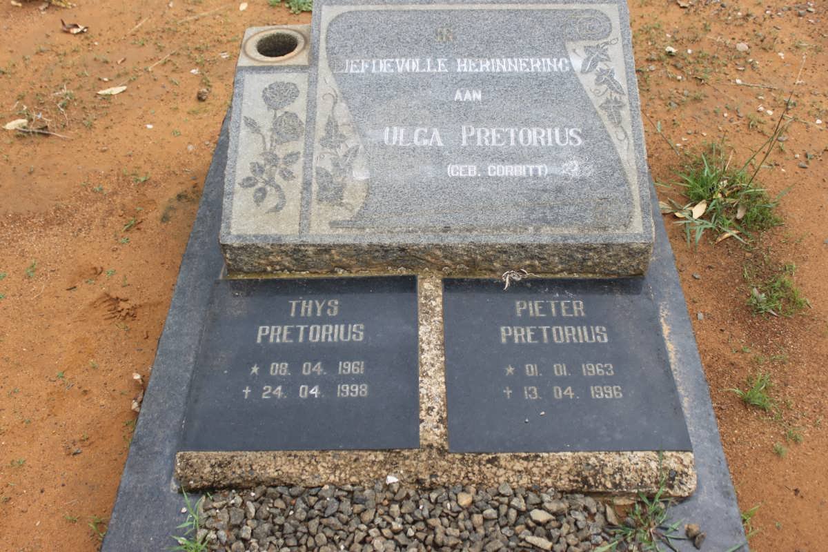 PRETORIUS Olga nee CORBITT 