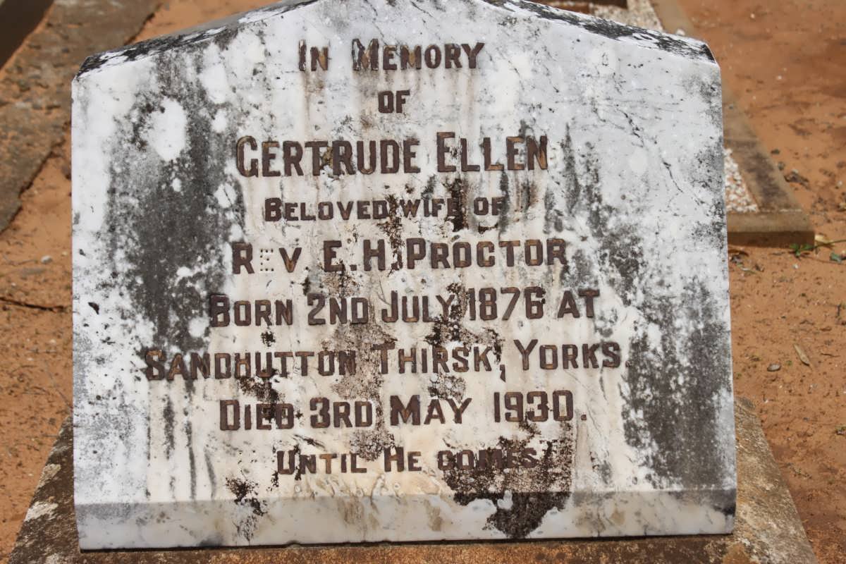 PROCTOR Gertrude Ellen 1876-1930