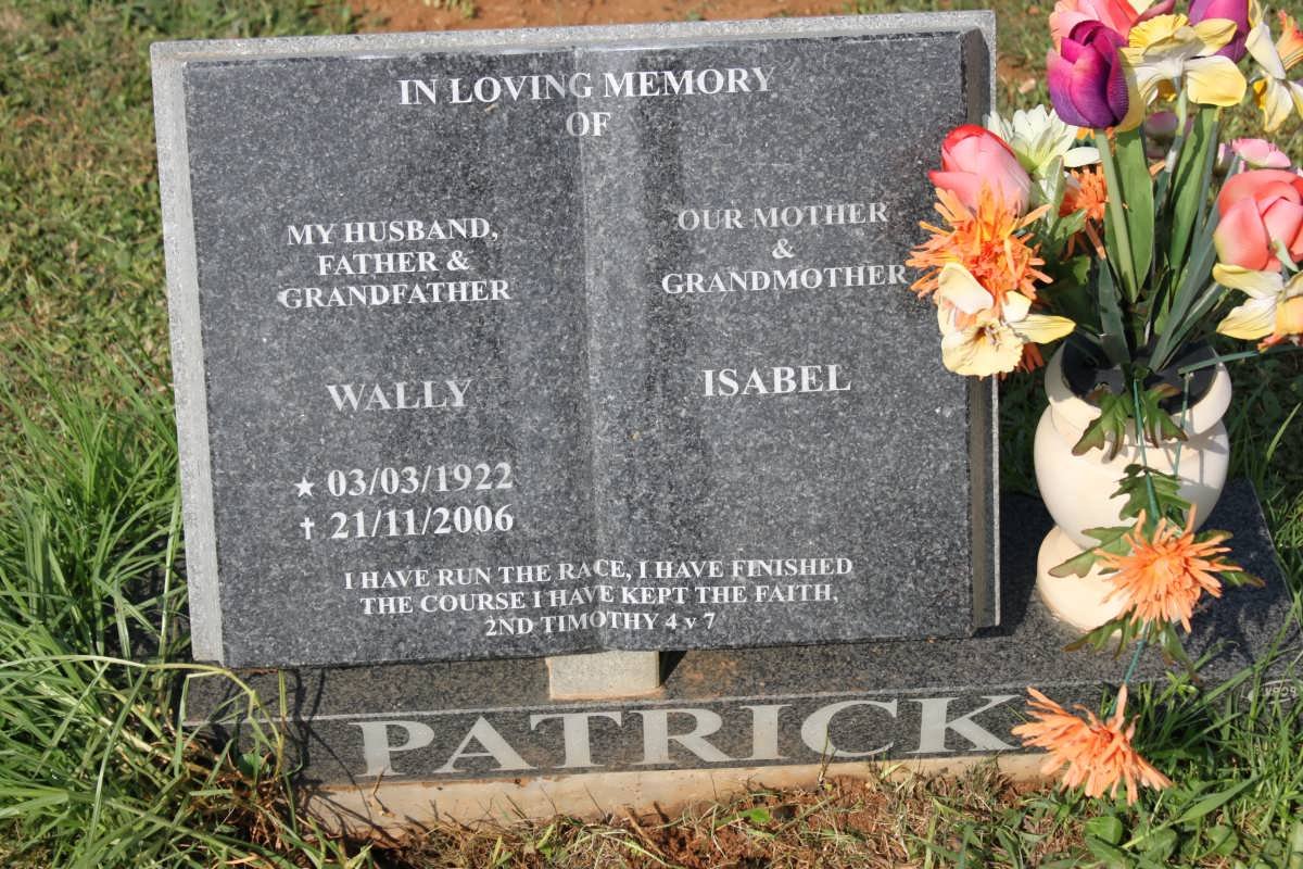 PATRICK Wally 1922-2006 &amp; Isabel 