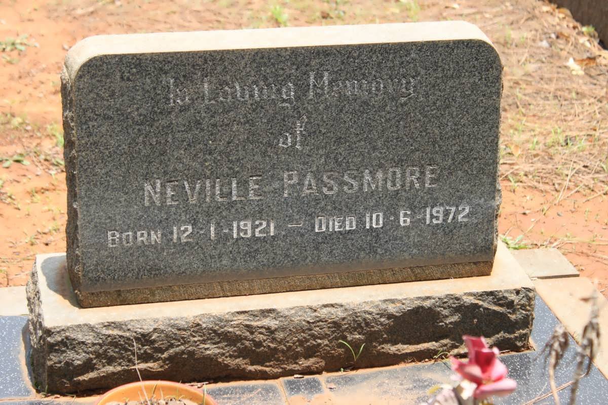 PASSMORE Neville 1921-1972