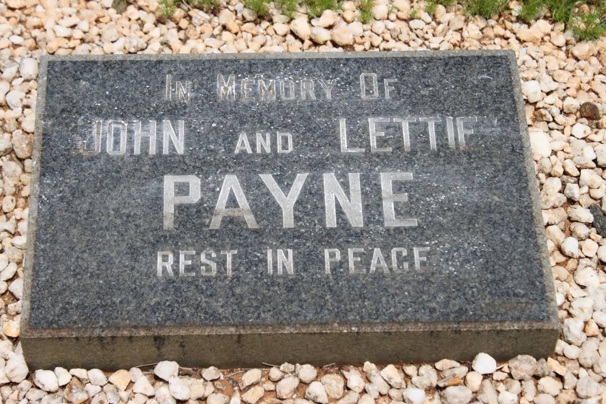 PAYNE John &amp; Lettie