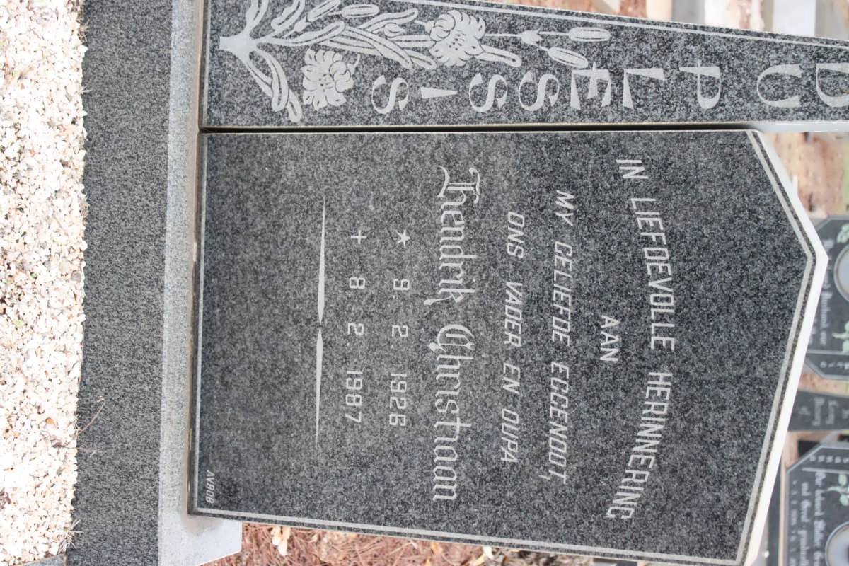PLESSIS Hendrik Christiaan, du 1926-1987