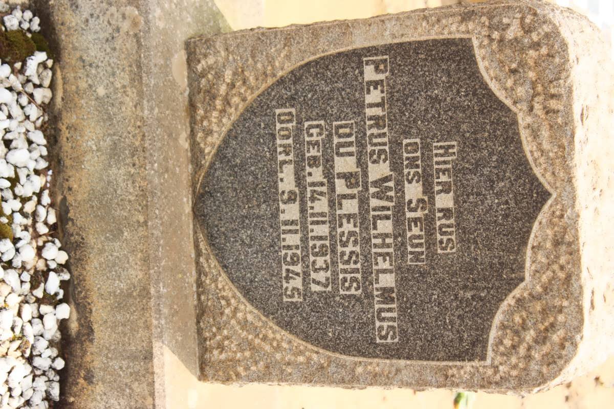 PLESSIS Petrus Wilhelmus, du 1937-1945
