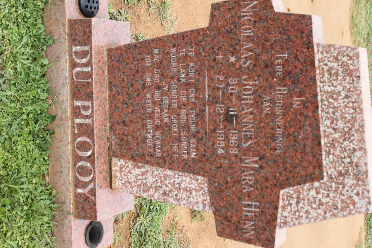 PLOOY Nicolaas Johannes Mara Henn, du 1969-1994