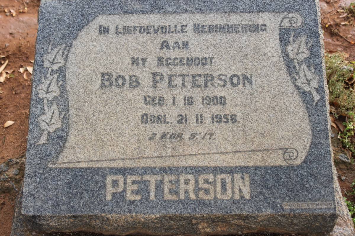 PETERSON Bob 1900-1958